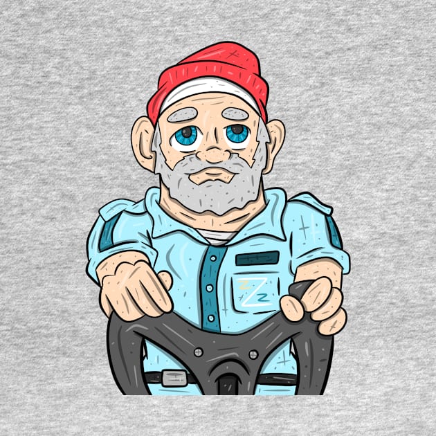 Steve Zissou by surfinggiraffecomics